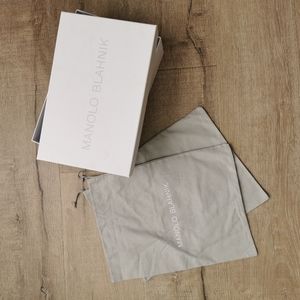 Manolo Blahnik Shoe Box and Dust bag